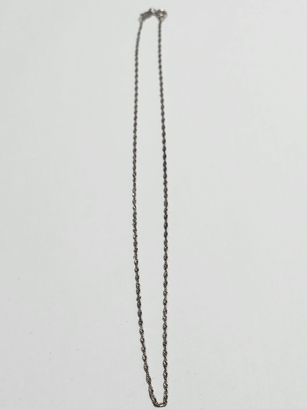 Delicate Silver Chain Necklace - Women Jewelry 15" Length